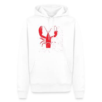 Life's Better with Crawfish Tailored Seafood Lover - Men’s Premium Organic Hoodie - white - Front - Nico (187cm)