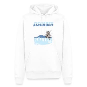 BATHS Don't freeze, we tremble with anger Humor - Men’s Premium Organic Hoodie - white - Front - Nico (187cm)