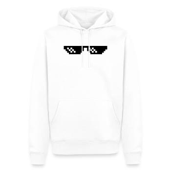 Pixelbrille Deal with it Sonnebrille - Männer Premium Bio Hoodie - Weiß - Vorne - Nico (187cm)