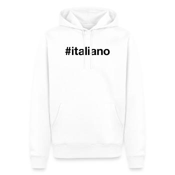 ITALIANO Hashtag Ich bin Italiener Italy Italia - Männer Premium Bio Hoodie - Weiß - Vorne - Nico (187cm)