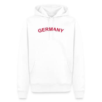 Germany Allemagne - Sweat à capuche Premium bio Homme - blanc - Devant - Nico (187cm)