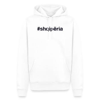 ALBANIA Albanien Hashtag - Männer Premium Bio Hoodie - Weiß - Vorne - Nico (187cm)