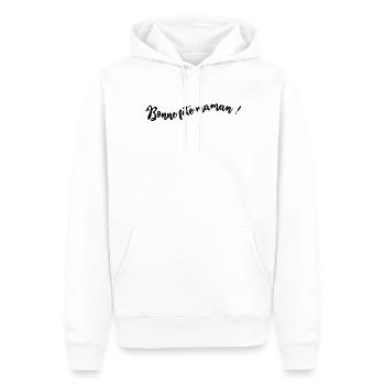 MAMA. MUTTERTAG. SCHÖNEN MUTTERTAG - Männer Premium Bio Hoodie - Weiß - Vorne - Nico (187cm)
