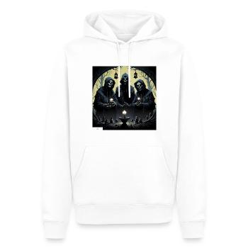 Horror-Kultfreunde - Männer Premium Bio Hoodie - Weiß - Vorne - Nico (187cm)