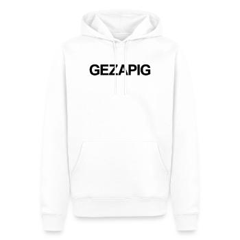 Faul – flämische entspannte Stimmung - Männer Premium Bio Hoodie - Weiß - Vorne - Nico (187cm)
