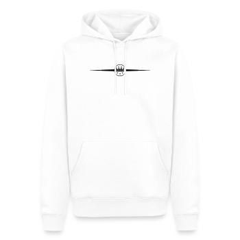 Krone Symbol Linie - Männer Premium Bio Hoodie - Weiß - Vorne - Nico (187cm)