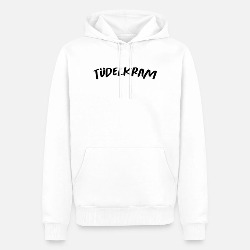 Tüdelkram - Männer Premium Bio Hoodie - Weiß
