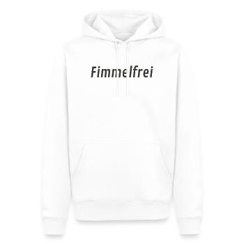 Fimmelfrei – Humorvolles Typografie Motiv - Männer Premium Bio Hoodie - Weiß - Vorne - Nico (187cm)