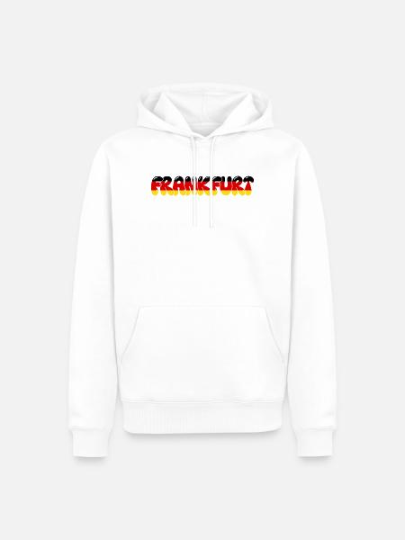 Frankfurter Frankfurter Deutschland-Flagge - Männer Premium Bio Hoodie - Weiß