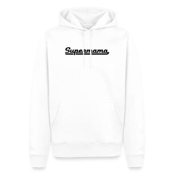 2541614 15919819 supermama - Sweat à capuche Premium bio Homme - blanc - Devant - Nico (187cm)