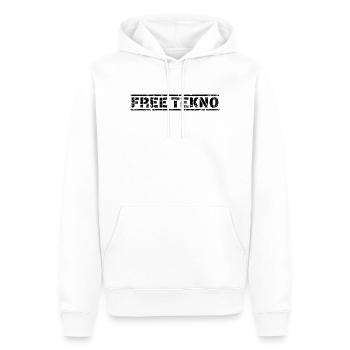 Free Tekno - Männer Premium Bio Hoodie - Weiß - Vorne - Nico (187cm)