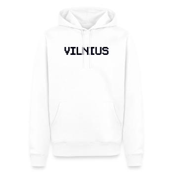 VILNIUS Lithuania Litauen - Männer Premium Bio Hoodie - Weiß - Vorne - Nico (187cm)