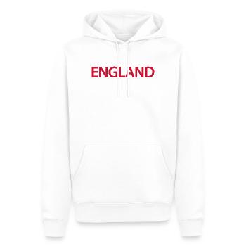 Englische Landschaft im Wave Foam Style - Männer Premium Bio Hoodie - Weiß - Vorne - Nico (187cm)