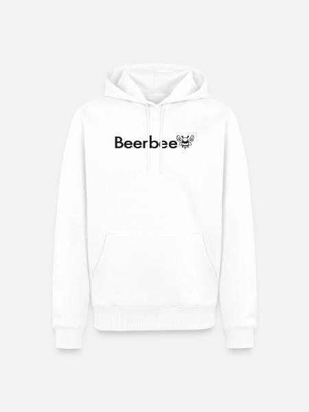 Beerbee Beer Bee Malle Saying TShirt - Men’s Premium Organic Hoodie - white