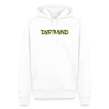 Dortmund - Ruhrpott - NRW - Zeche - Zollverein - Männer Premium Bio Hoodie - Weiß - Vorne - Nico (187cm)