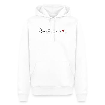 Barbecue-süßes Typografie-Design mit Herz - Männer Premium Bio Hoodie - Weiß - Vorne - Nico (187cm)