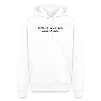 Cinéma / Citation / Série télé / Geek - Sweat à capuche Premium bio Homme - blanc - Devant - Nico (187cm)