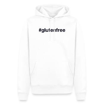 GLUTEN FREE Hashtag - Männer Premium Bio Hoodie - Weiß - Vorne - Nico (187cm)