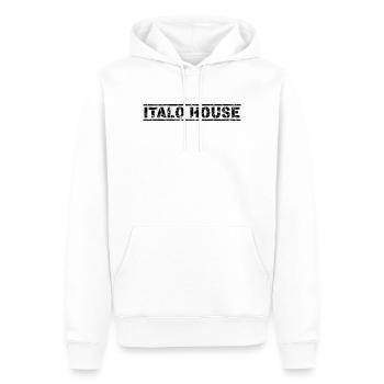 Italo House - Männer Premium Bio Hoodie - Weiß - Vorne - Nico (187cm)