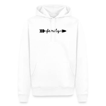 Famille - Sweat à capuche Premium bio Homme - blanc - Devant - Nico (187cm)