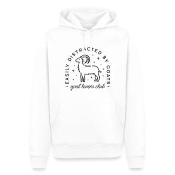 Ziegen-Nutztiere - Männer Premium Bio Hoodie - Weiß - Vorne - Nico (187cm)