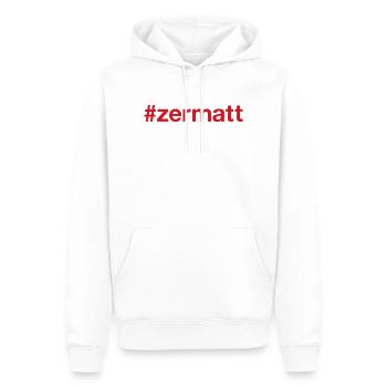 ZERMATT Switzerland Schweiz - Männer Premium Bio Hoodie - Weiß - Vorne - Nico (187cm)