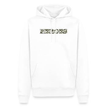 Heroes - Männer Premium Bio Hoodie - Weiß - Vorne - Nico (187cm)