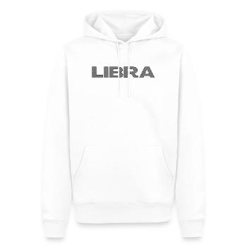 LIBRA – Checkerboard Zodiac Statement - Männer Premium Bio Hoodie - Weiß - Vorne - Nico (187cm)