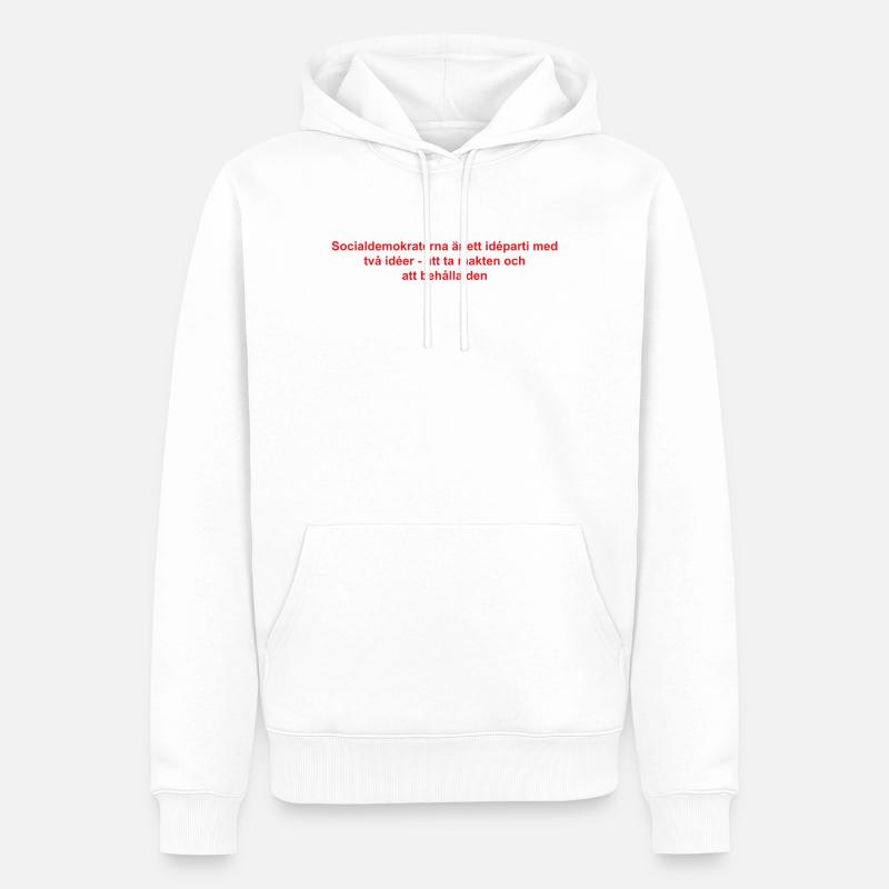 Conception moderne d'ondes sonores abstraites - Sweat à capuche Premium bio Homme - blanc