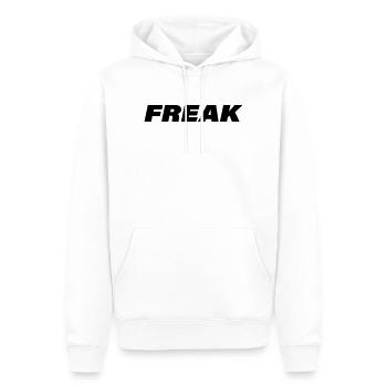 FREAK - Männer Premium Bio Hoodie - Weiß - Vorne - Nico (187cm)
