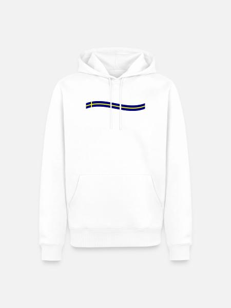 Sweden flag icon - Men’s Premium Organic Hoodie - white