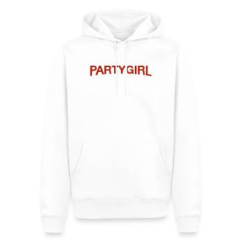 Fêtarde - Sweat à capuche Premium bio Homme - blanc - Devant - Nico (187cm)