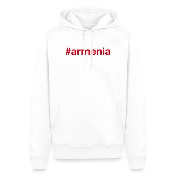 Armenia Armenien Hashtag - Männer Premium Bio Hoodie - Weiß - Vorne - Nico (187cm)