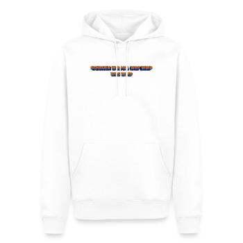 Schauen wir mal was wird - was wird - Männer Premium Bio Hoodie - Weiß - Vorne - Nico (187cm)