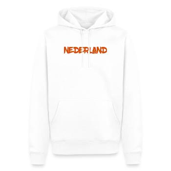 Niederlande - Nederland - Netherlands - Lion Löwe - Männer Premium Bio Hoodie - Weiß - Vorne - Nico (187cm)