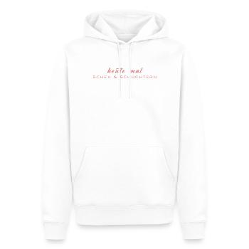 Heute mal scheu & schüchtern - Männer Premium Bio Hoodie - Weiß - Vorne - Nico (187cm)