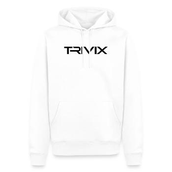 TRIVIX Offizielles Merchandise | Elektronische Musik - Männer Premium Bio Hoodie - Weiß - Vorne - Nico (187cm)