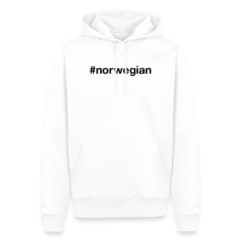 Hashtag norvégien Norvège Norvège Norge - Sweat à capuche Premium bio Homme - blanc - Devant - Nico (187cm)