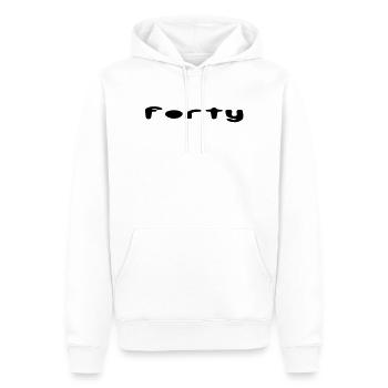quarante - Sweat à capuche Premium bio Homme - blanc - Devant - Nico (187cm)