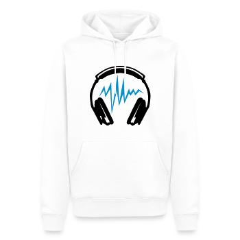 Equalizer Audio-Musik-Kopfhörer DJ zik2 - Männer Premium Bio Hoodie - Weiß - Vorne - Nico (187cm)