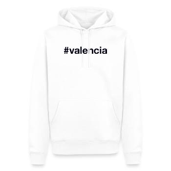 VALENCIA Hashtag - Männer Premium Bio Hoodie - Weiß - Vorne - Nico (187cm)