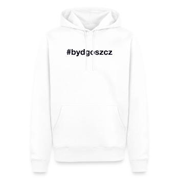 Bydgoszcz Polska Pologne Hashtag - Sweat à capuche Premium bio Homme - blanc - Devant - Nico (187cm)