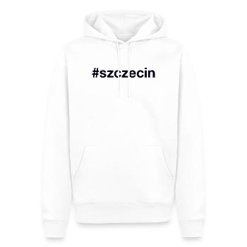 Szczecin Polska Pologne Hashtag - Sweat à capuche Premium bio Homme - blanc - Devant - Nico (187cm)