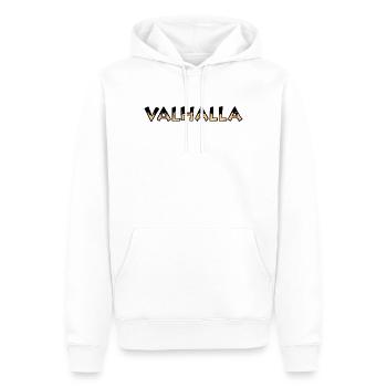 Valhalla Rune Gelb und Schwarz - Männer Premium Bio Hoodie - Weiß - Vorne - Nico (187cm)