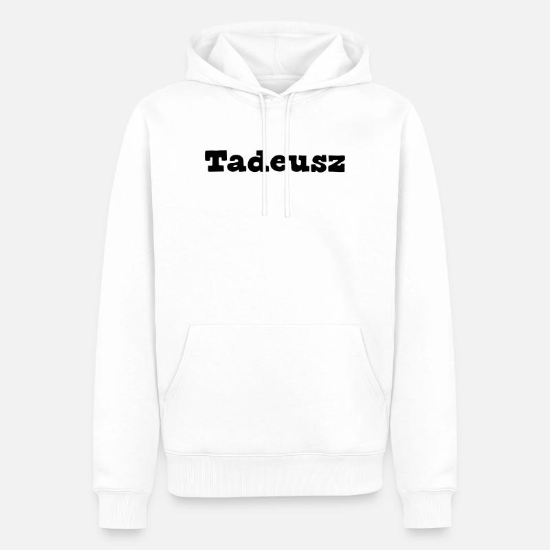 Tadeusz Vorname Geschenk - Männer Premium Bio Hoodie - Weiß