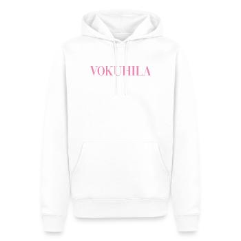 mulet - Sweat à capuche Premium bio Homme - blanc - Devant - Nico (187cm)