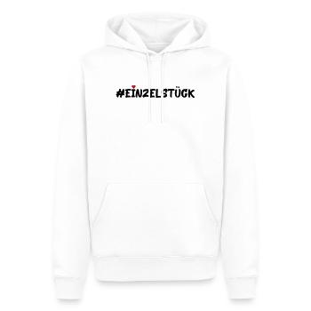 Einzelstück - Männer Premium Bio Hoodie - Weiß - Vorne - Nico (187cm)