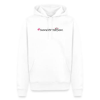 Special Edition Hashtag Saying Shirt - Men’s Premium Organic Hoodie - white - Front - Nico (187cm)