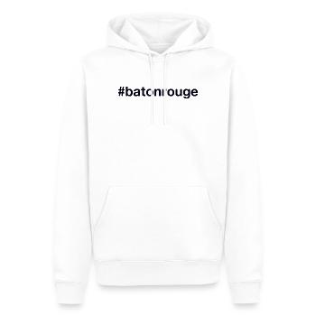 BATON ROUGE Hashtag - Männer Premium Bio Hoodie - Weiß - Vorne - Nico (187cm)