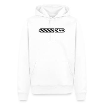 Loading… 78 % - Männer Premium Bio Hoodie - Weiß - Vorne - Nico (187cm)